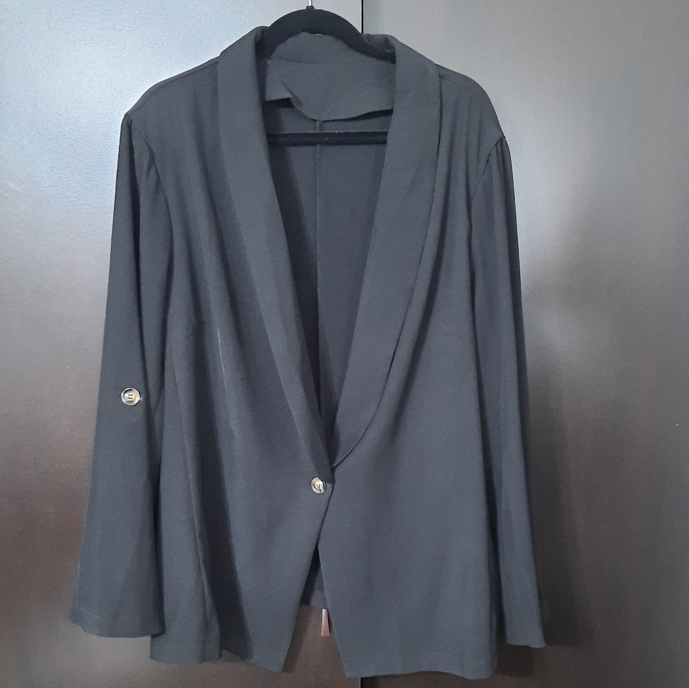 Shein Curve Black Blazer Jacket